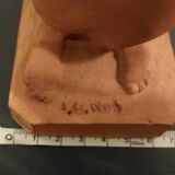 Terracotta sculpture "Kneeling Nude Woman"