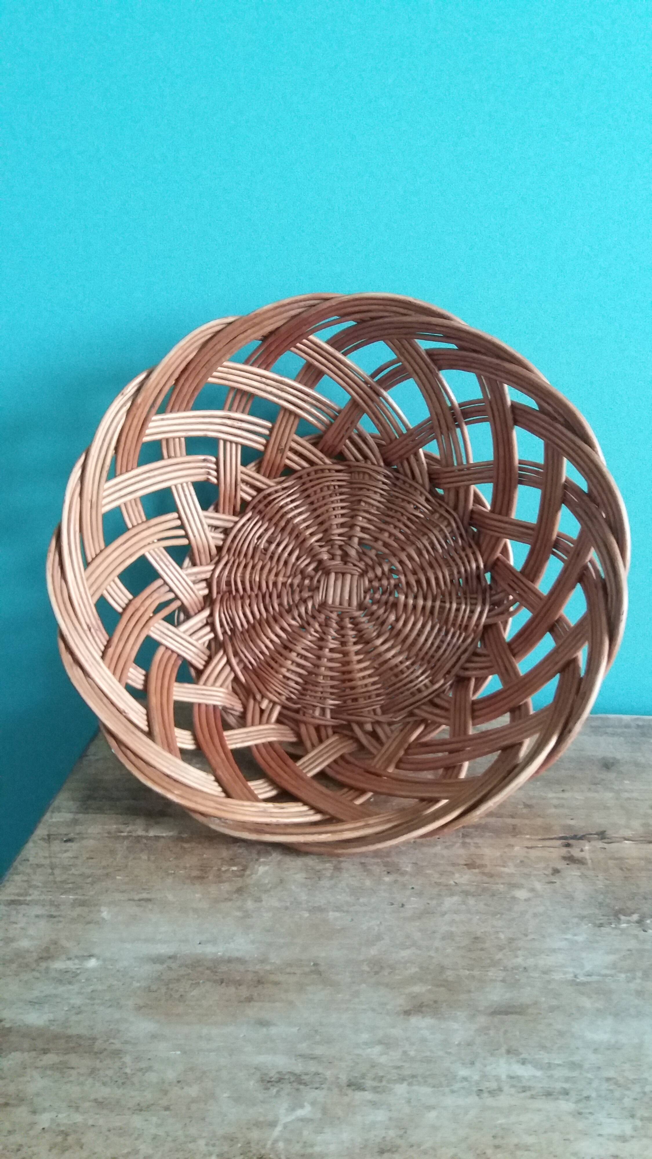 Wicker basket, 24 cm basket bowl