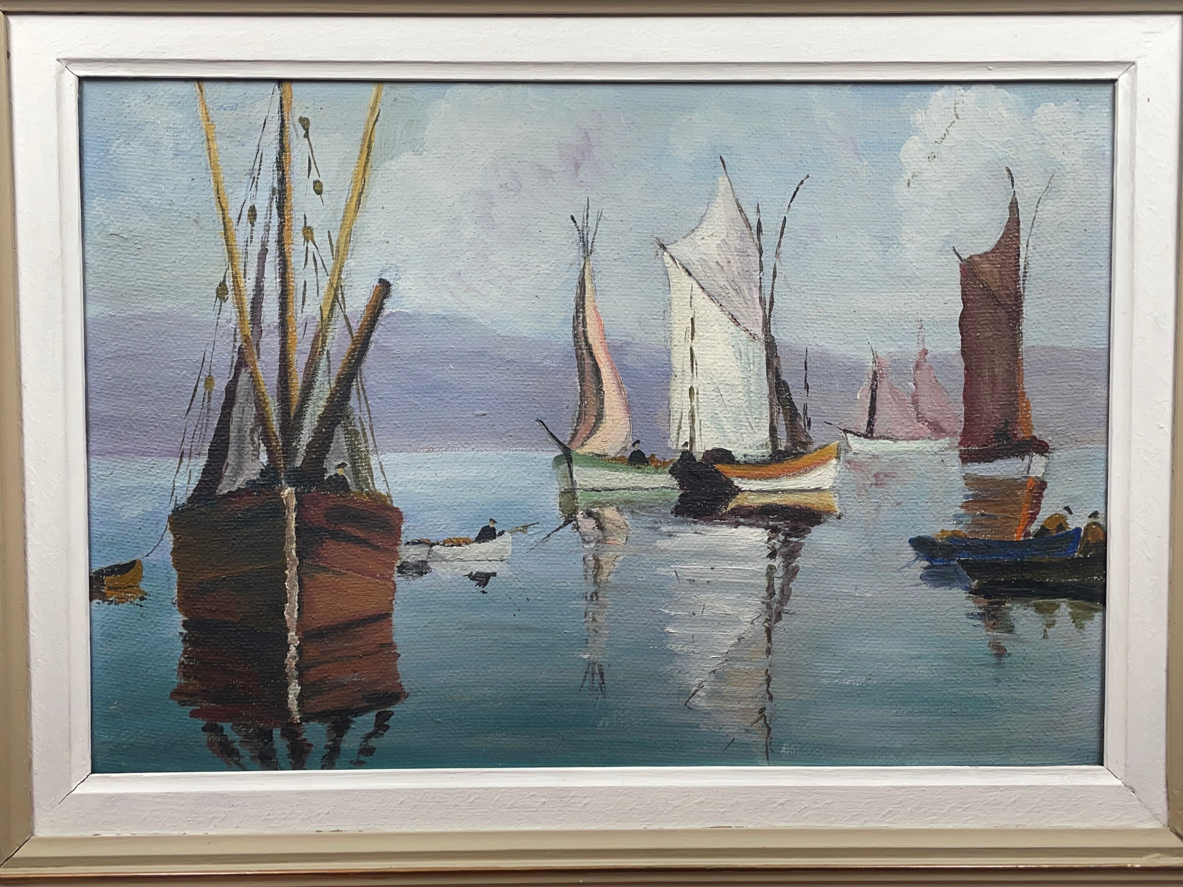 Table Marine, boats Sailboats, Fishermen