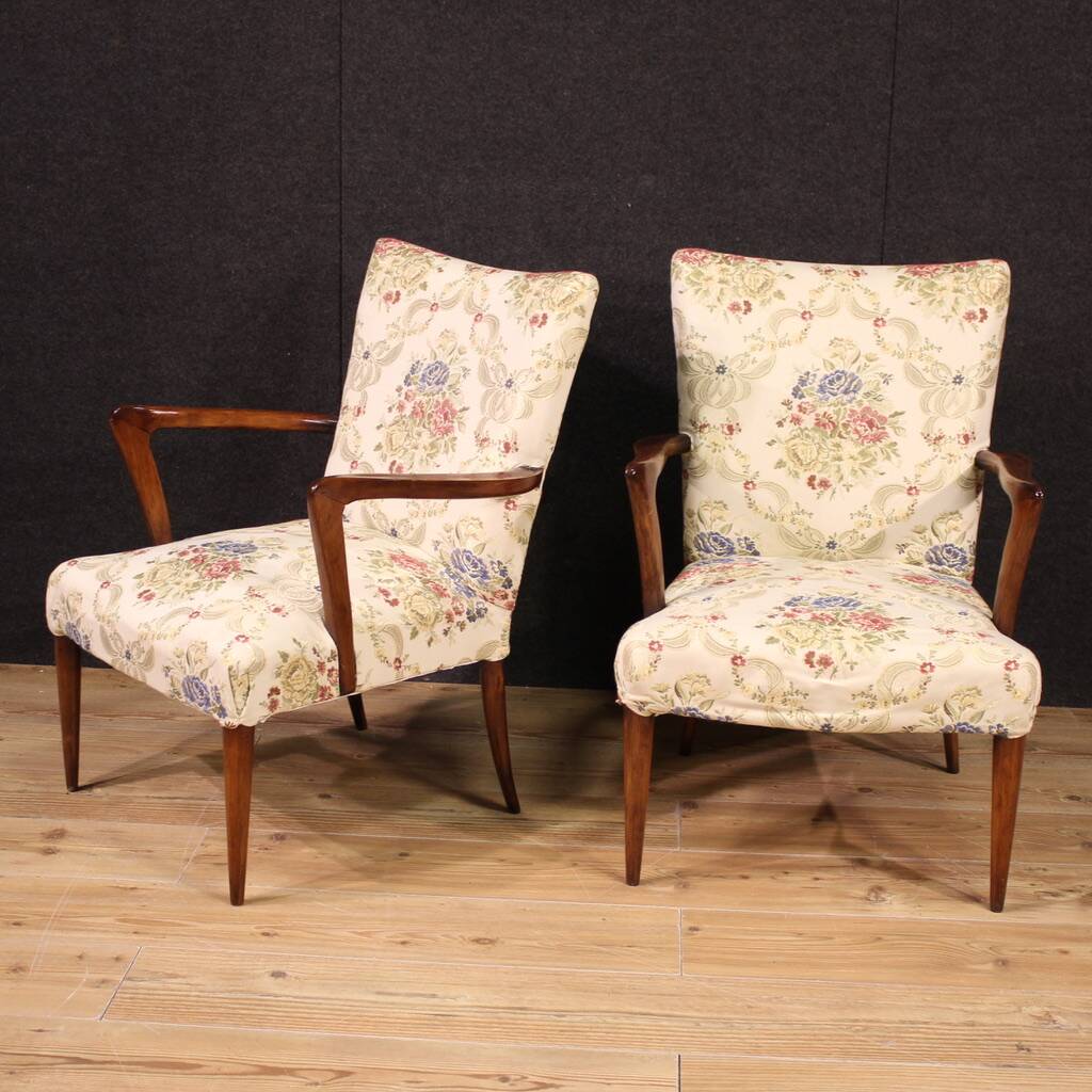 Pair of 20th Century Italian Armchairs
