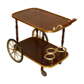 Desserte vintage à roulette