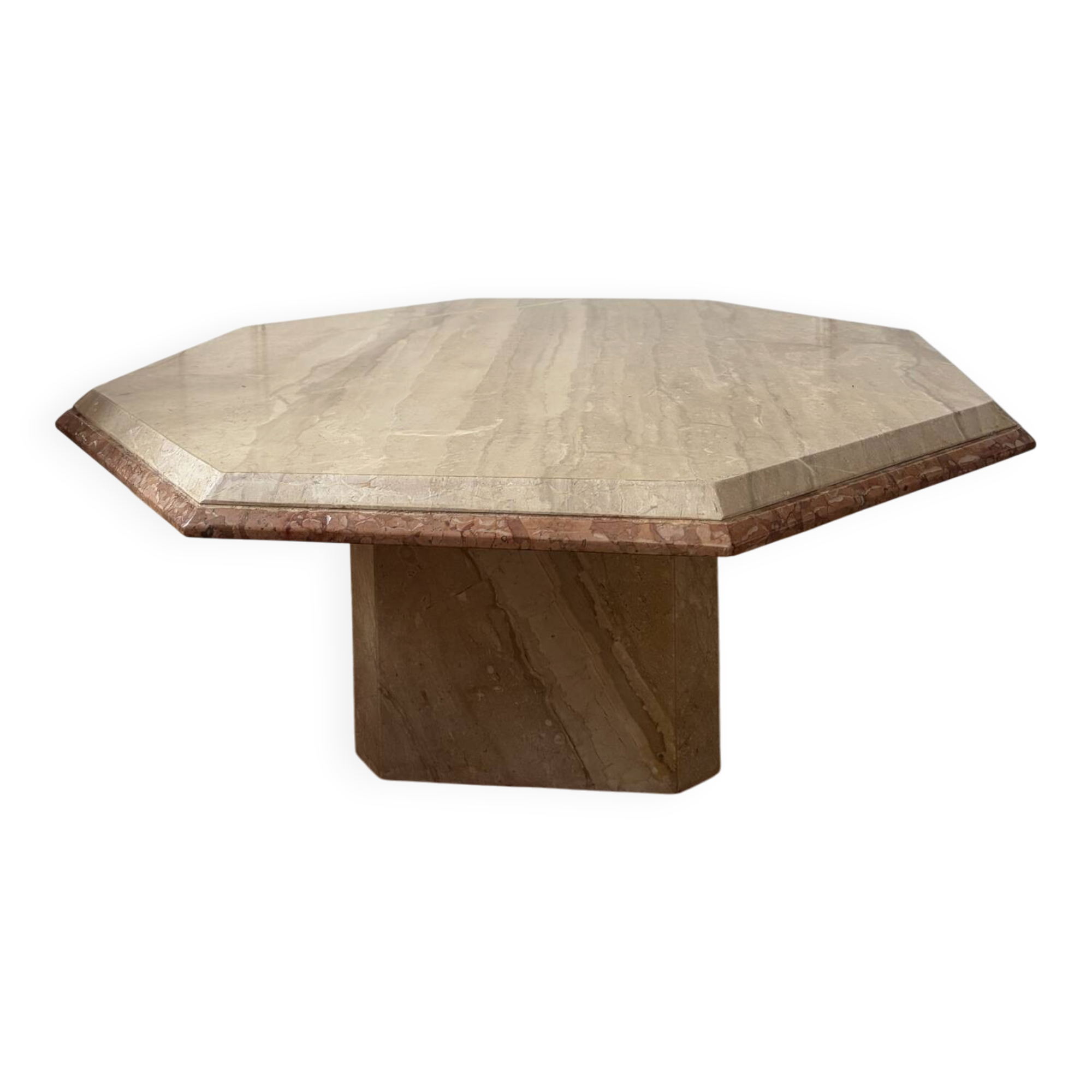 Vintage travertine coffee table