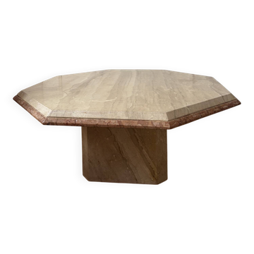Vintage travertine coffee table