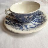 GIen porcelain coffee service, blue décor