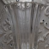 Crystal vase signed Pierre d' Avesn