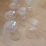 Set of 7 crystal glasses