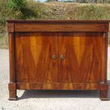 Buffet Empire, remarquable plateau en marqueterie