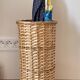 Porte parapluie en rotin vintage