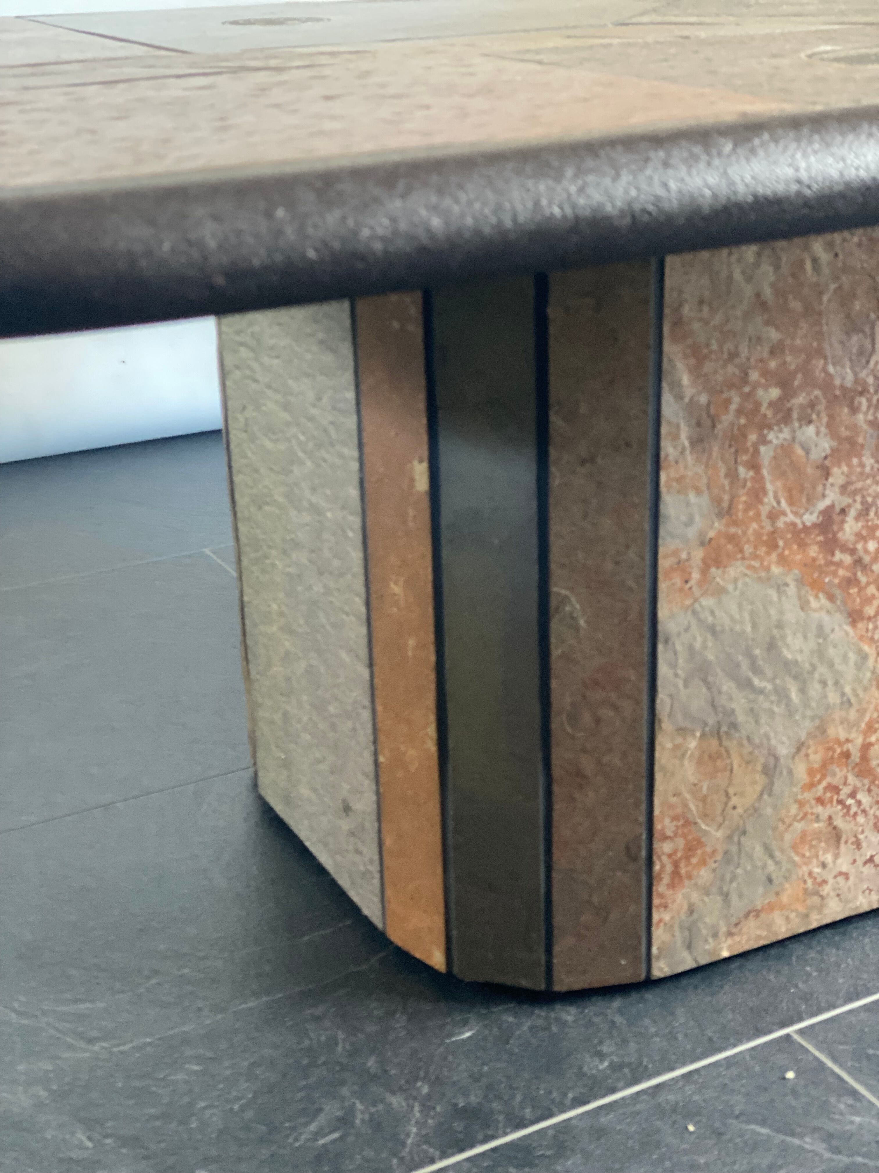 Brutalist Style Salon Table by Paul Kingma