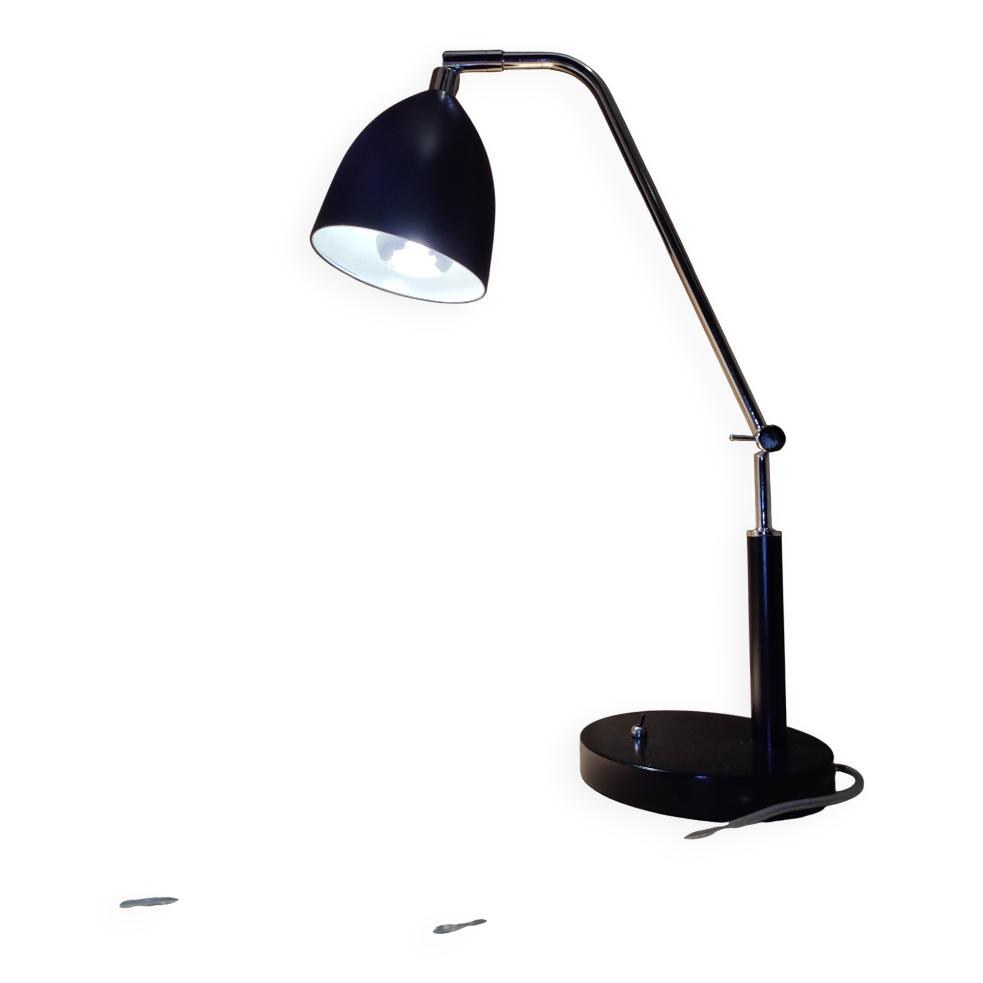 Black minimalist desk lamp MarkSlöjd (Sweden) Fredrikshamn Art Deco