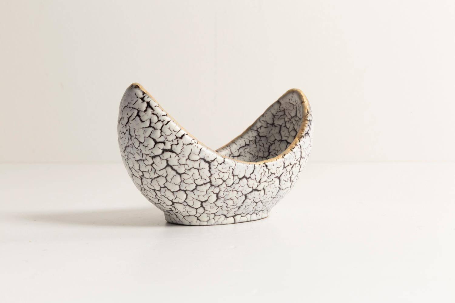 Mini ceramic and glass bowl, Italy, 1970s