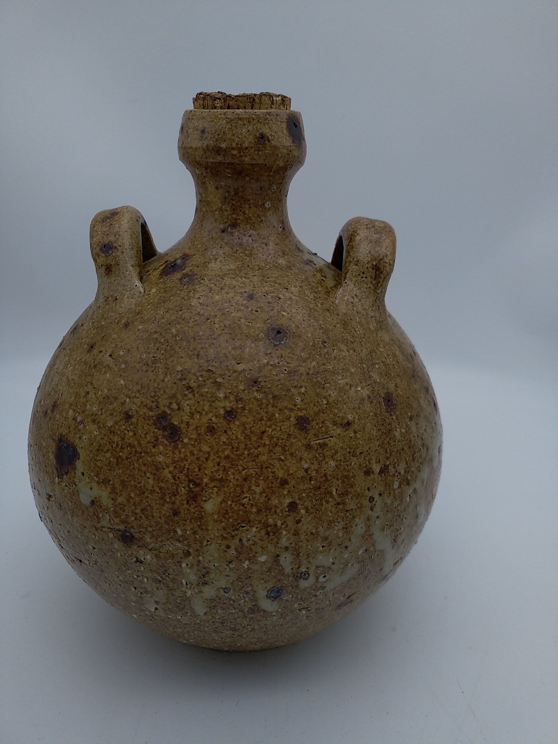 Vinegar in sandstone pyrity signed Alain Blanchard.