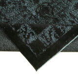 Handmade contemporary oriental 1970s 160 cm x 272 cm black carpet