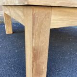 Vintage raw teak coffee table