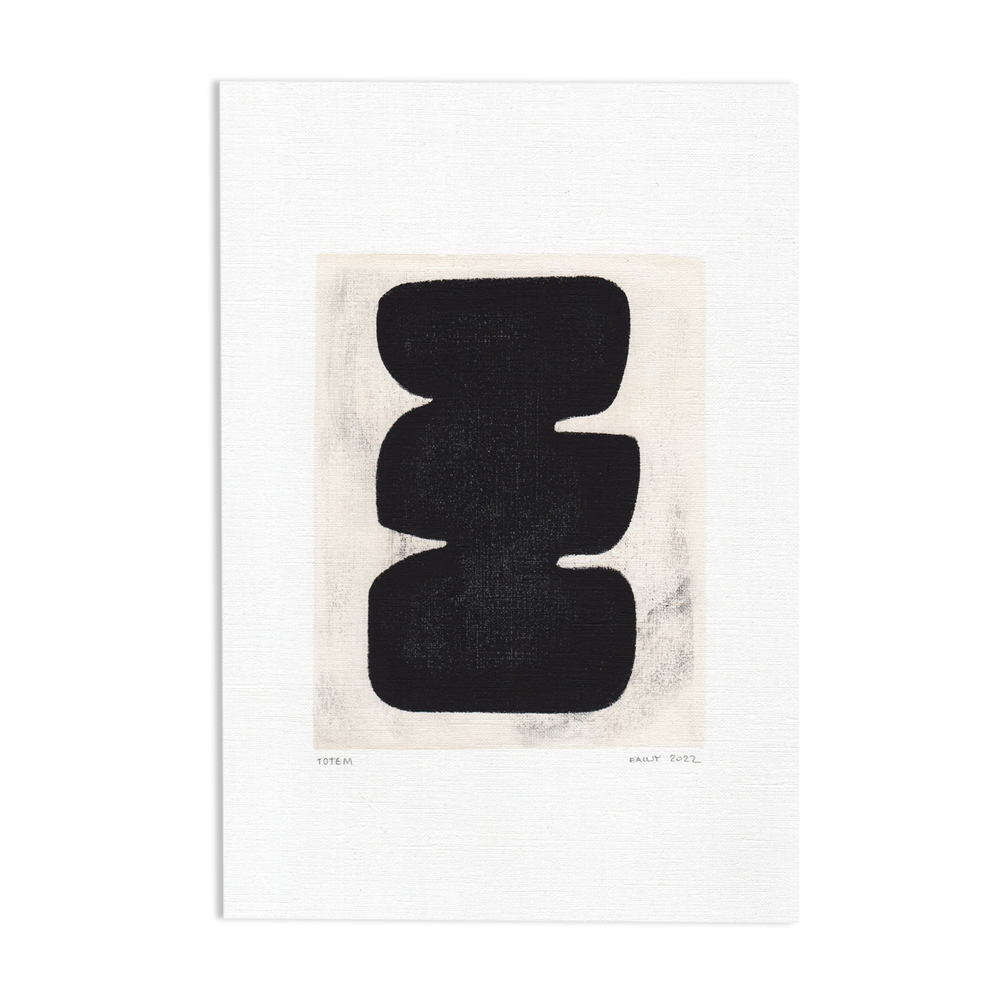 Peinture sur papier M638 signée eawy