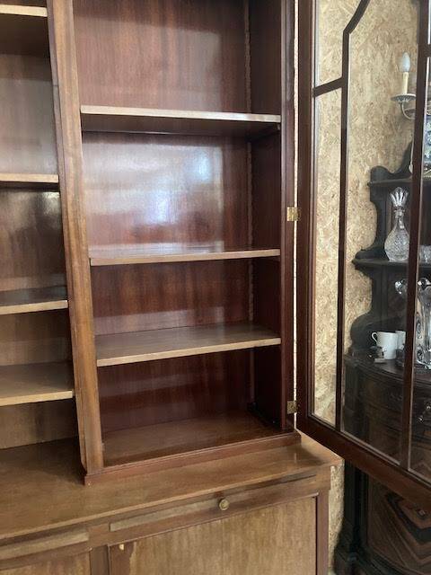 Old corner pharmacy cabinet