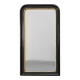 Black laquered and gilted wooden Louis Philippe mirror, France ca. 1850