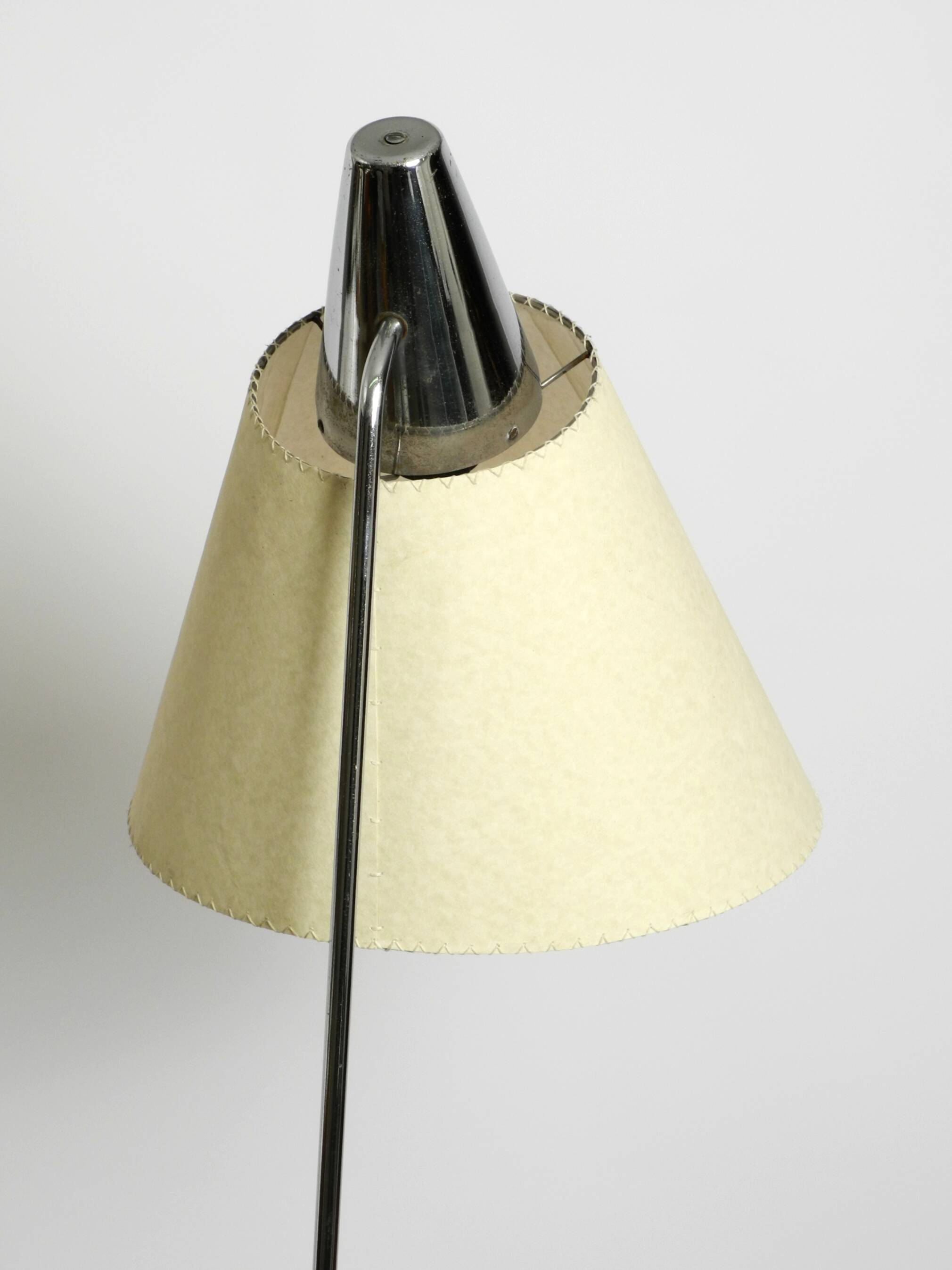 Original 1960s metal chrome floor lamp by Josef Hurka for Napako Czech