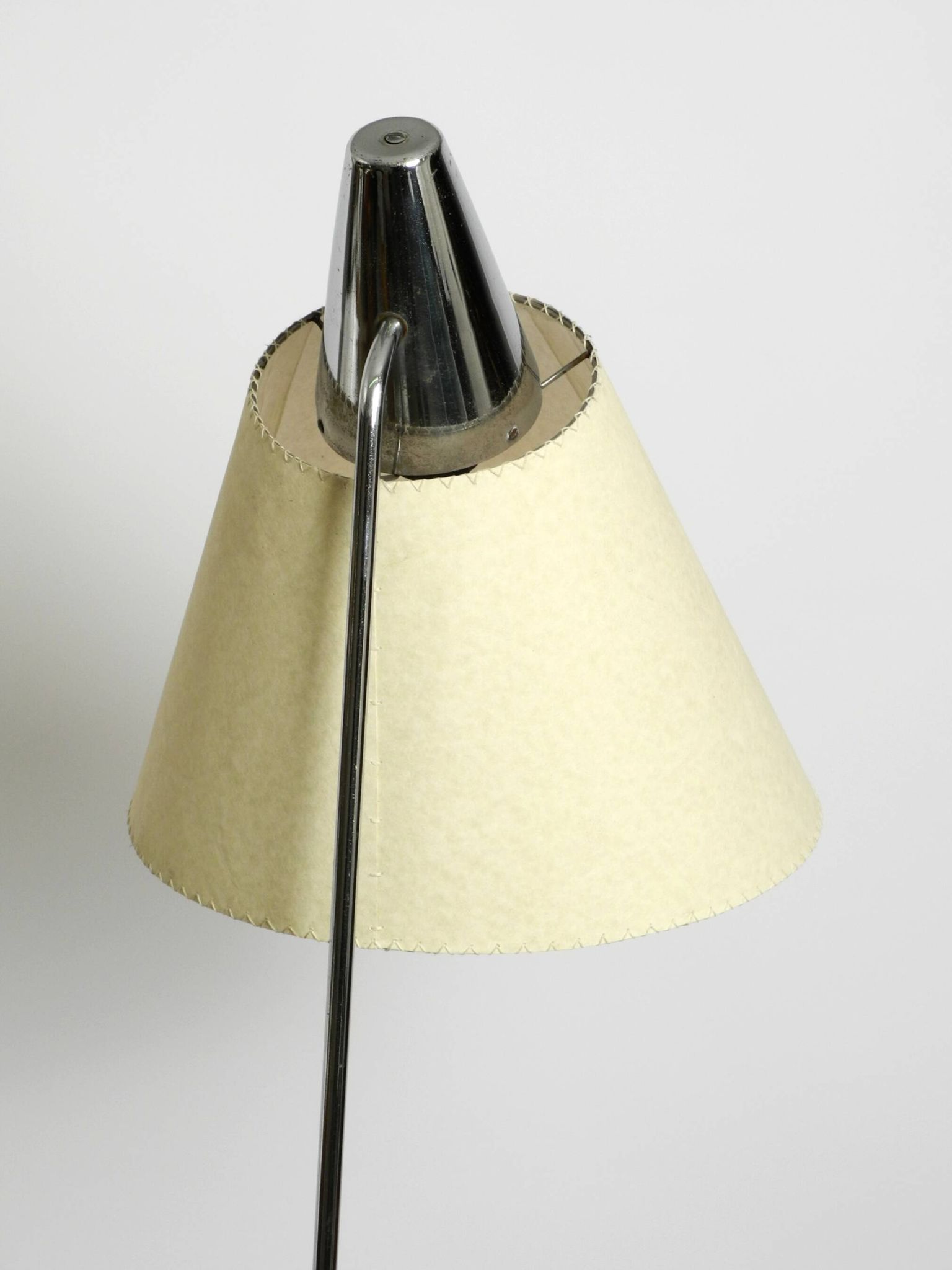 Original 1960s metal chrome floor lamp by Josef Hurka for Napako Czech