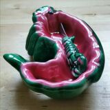 Vintage shrimp butter  dish