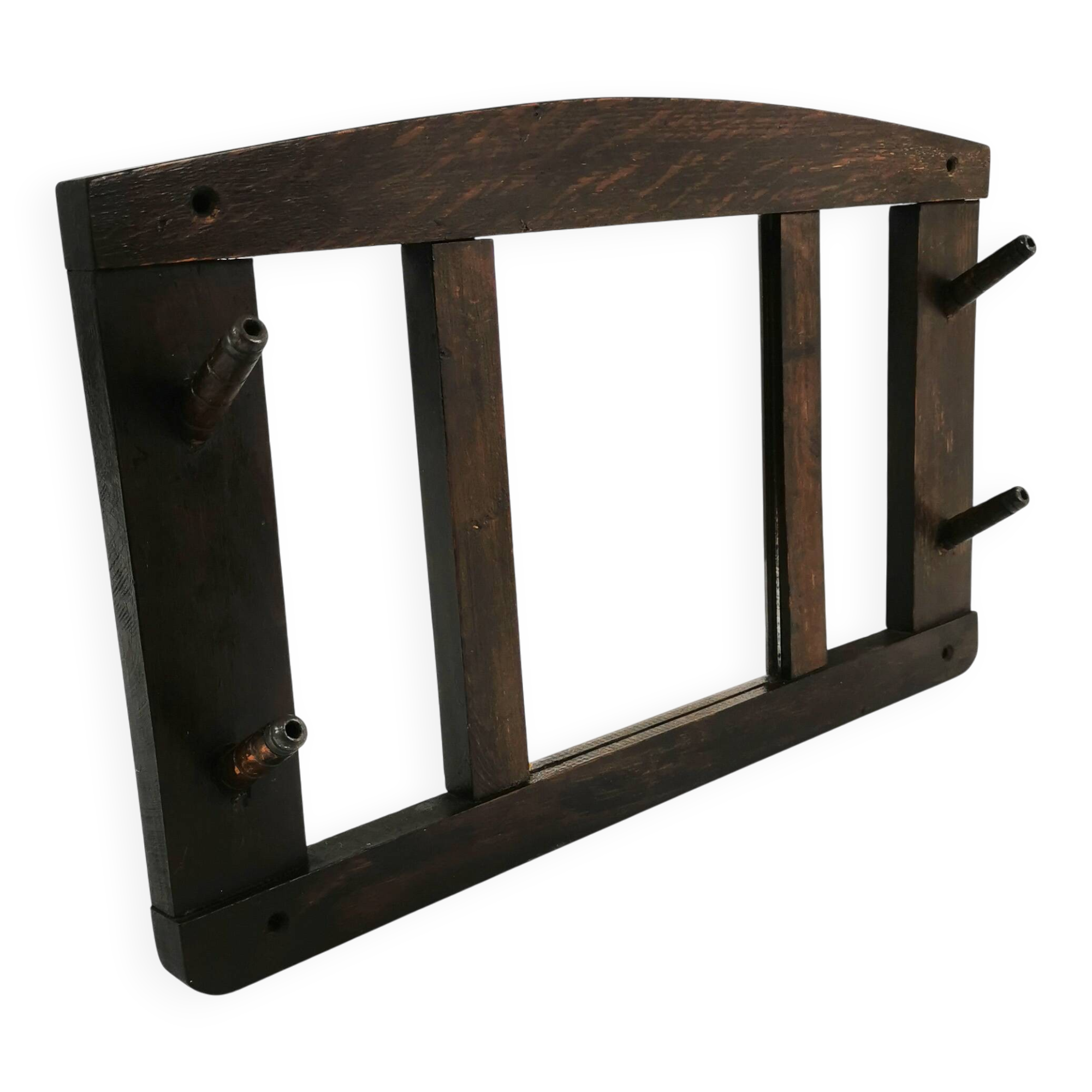 Art Deco wall hanger with mirror, Denmark, 1930s.