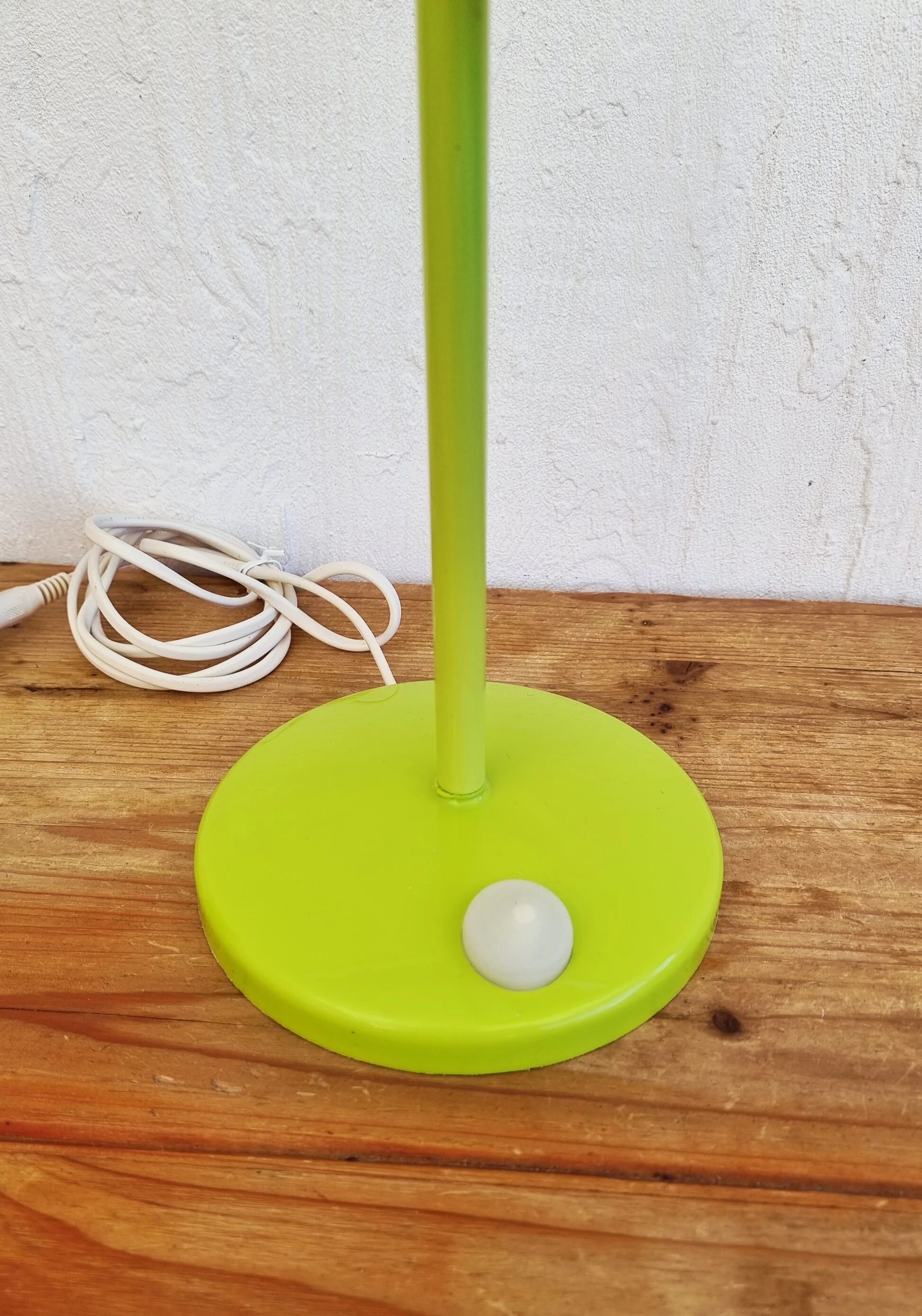 IKEA SKOJIG green desk lamp with vintage cloud pattern