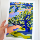 Limited edition art print A4, Mapou