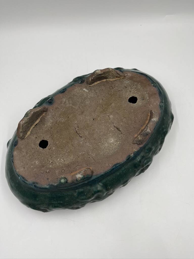 Glazed terracotta planter