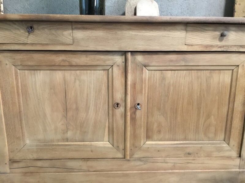 Raw wood sideboard