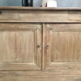 Raw wood sideboard