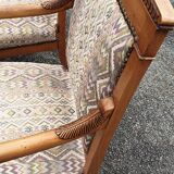 Pair of restoration style armchairs