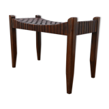 Mid-Century Leather Stool