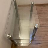 Glass and chrome furniture