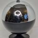 Coldy Lux ice bucket, spherical design in chrome and black metal, years.