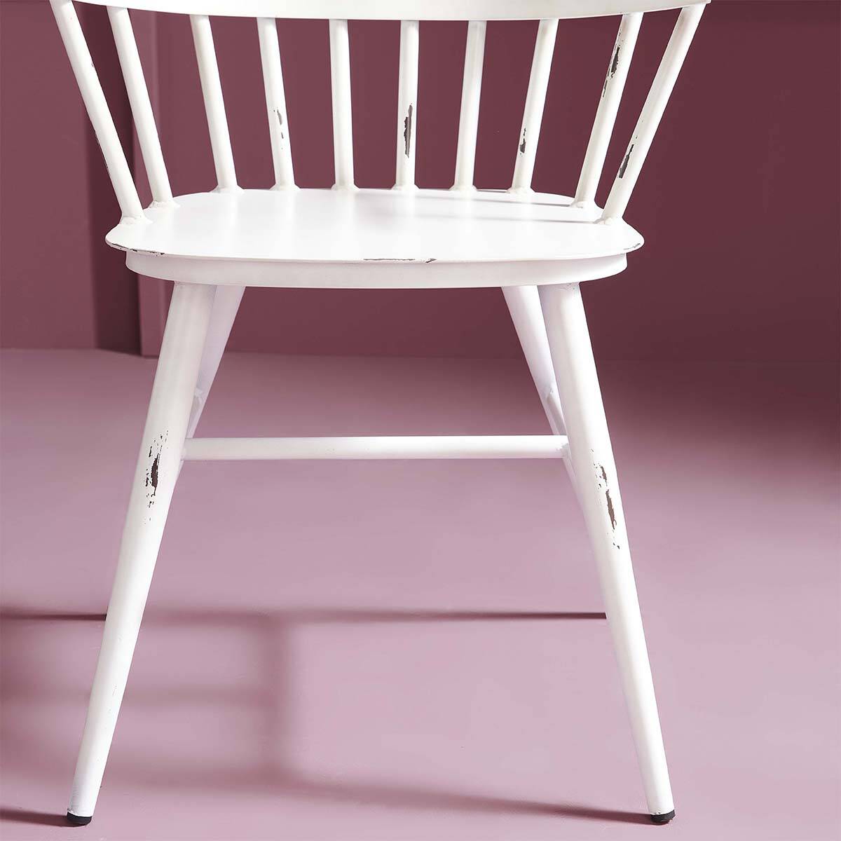 Ecru Aluminum Bridge Chair - Louise