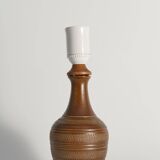 Brown Stoneware Table Lamp, Model number 59617, by Scheurich West Germany 1960s