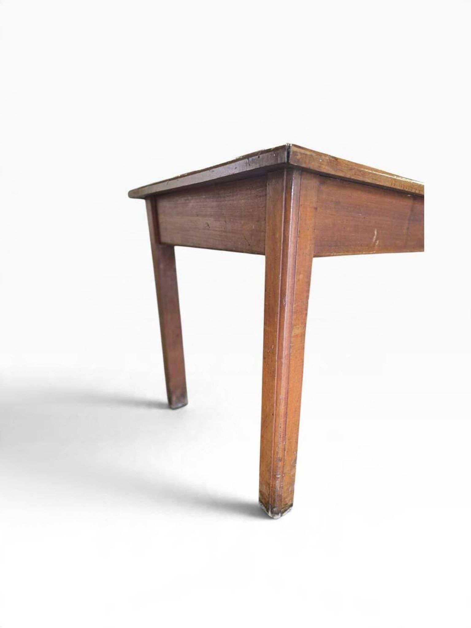 XL vintage solid wood dining table / farmhouse table