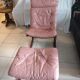 Pair of Scandinavian armchairs and ottoman Ingmar Relling Westnofa 1962