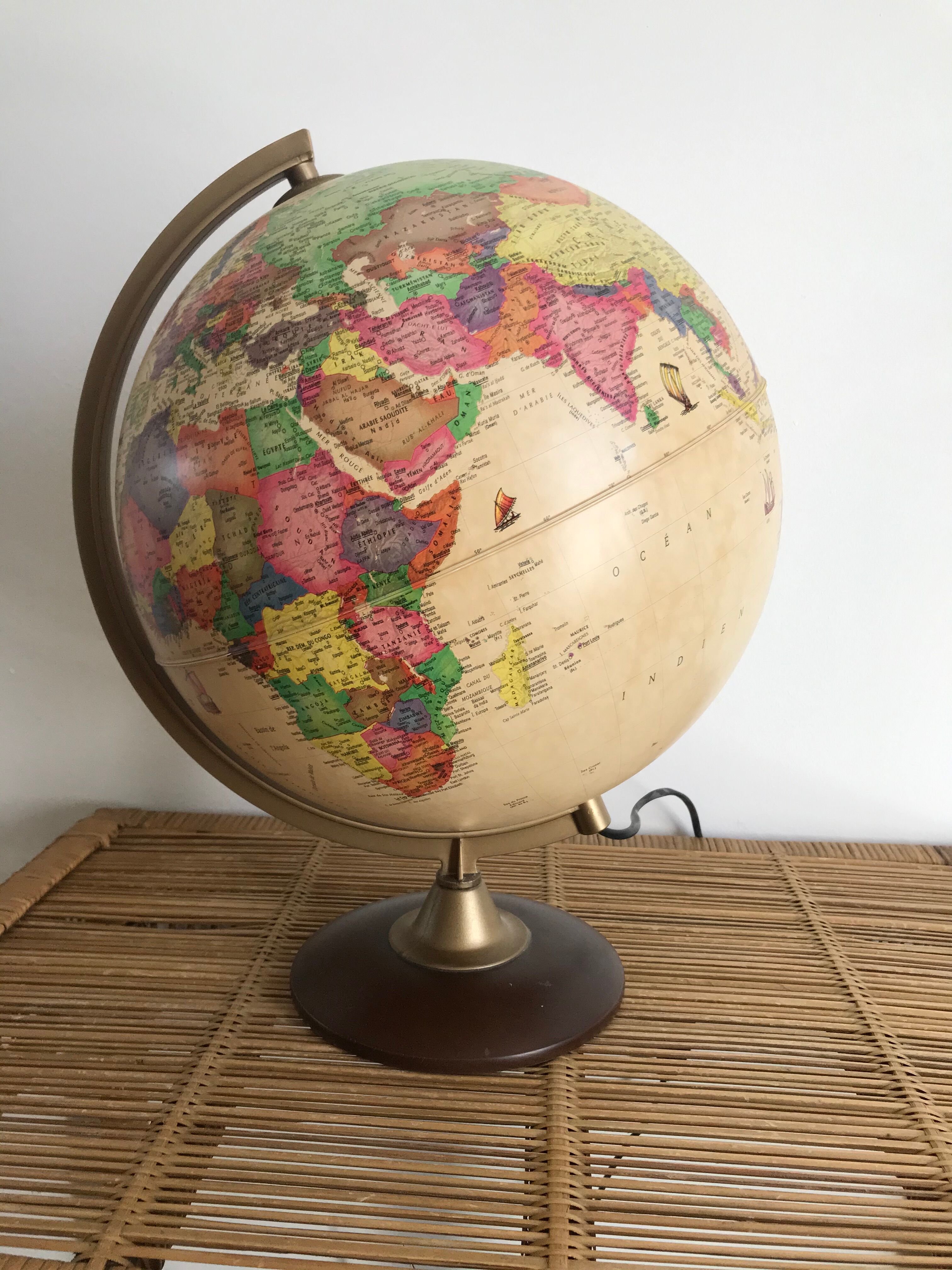 Light earth globe tecnodidattica