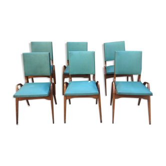 Set of 6 Maurice Pré chairs