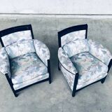 Set of Galaxy Peggy Low Armchairs by Umberto Asnago for Giorgetti, Italy, 1990s