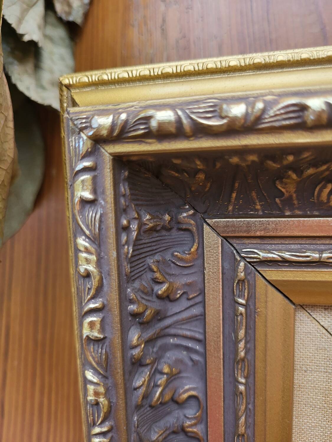 Vintage canvas painting