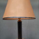 Leather-wrapped burreau lamp