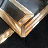 Set of 2 trundle tables belgochrom 70s