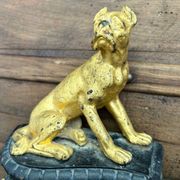 Chenet cheminée chiens XIXème