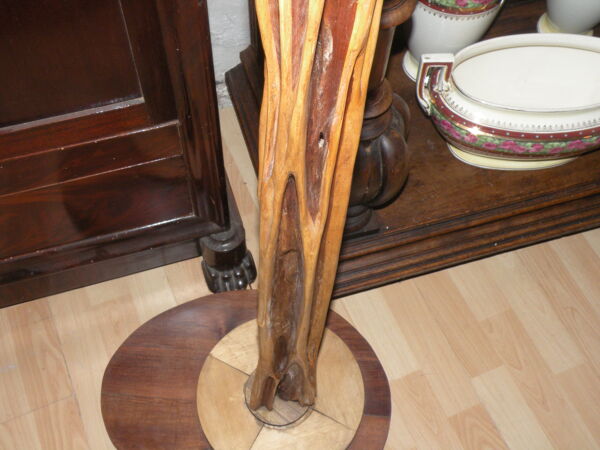Lampadaire en bois Naturel Exotique 1950, 1960