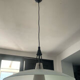 Postmodern Helestra Leuchten pendant light in opaline and frosted glass
