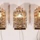 Rare ensemble de 3 appliques murales Scandinavie Vitrika Gloria.