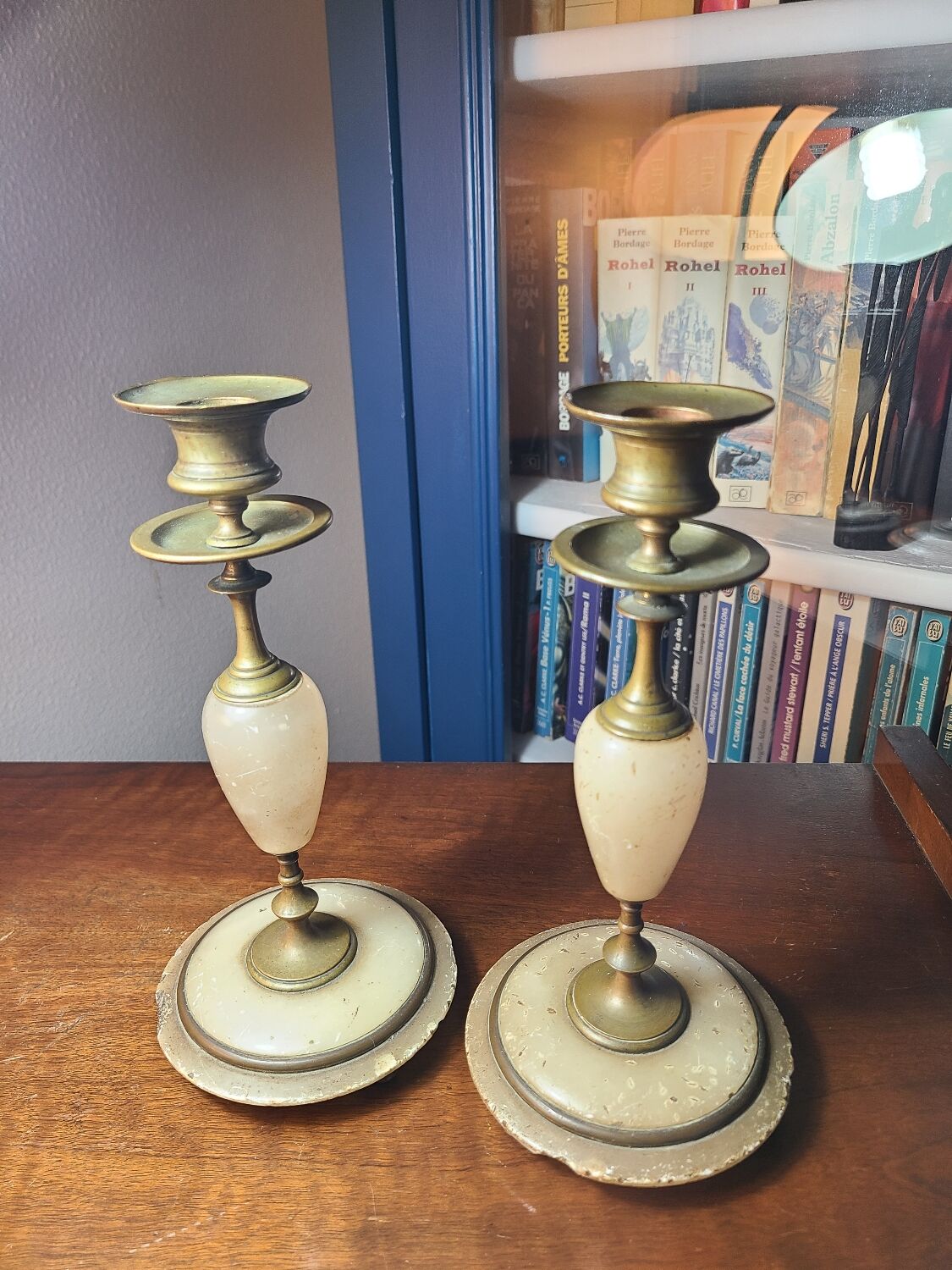 Pair of candle holders early 20th