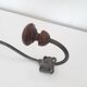 Old hook - wall coat rack - wood and metal - 1940